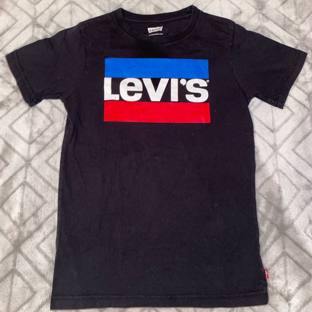 Boy’s Black Levi’s Logo Tee (L 10/12)